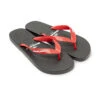 Mannen Braziliaanse Teenslippers Rood En Zwart Met Antislipzool