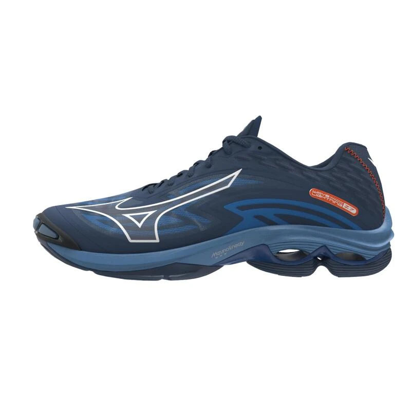 Mizuno Volleybalschoenen Voor Heren Lightning Z7 Low Donkerblauw Wit 4 Mizuno Volleybalschoenen Voor Heren Lightning Z7 Low Donkerblauw Wit - Afbeelding 2