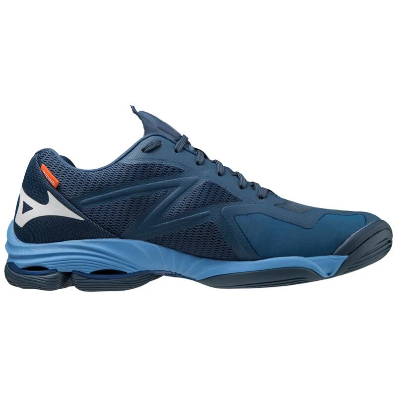 Mizuno Volleybalschoenen Voor Heren Lightning Z7 Low Donkerblauw Wit 3 Mizuno Volleybalschoenen Voor Heren Lightning Z7 Low Donkerblauw Wit