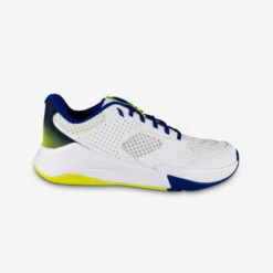 Volleybalschoenen Voor Volwassenen Comfort Wit/blauw/fluogeel -Schoenen Verkoop volleybalschoenen voor volwassenen comfort witblauwfluogeel 1