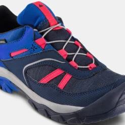 Quechua Waterdichte Wandelschoenen Met Veters Voor Kinderen CROSSROCK Maat 35-38 -Schoenen Verkoop waterdichte wandelschoenen voor kinderen veters crossrock 35 38 blauw 4