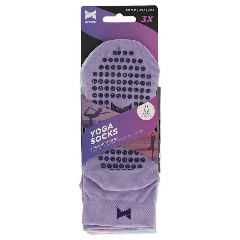 Xtreme Yoga Sokken 6 Paar Pastel 7 Xtreme Yoga Sokken 6 Paar Pastel - Afbeelding 5