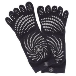 Gaiam Yoga Sokken - Grippy Socks - Zwart - Maat M/L - Yogasokken